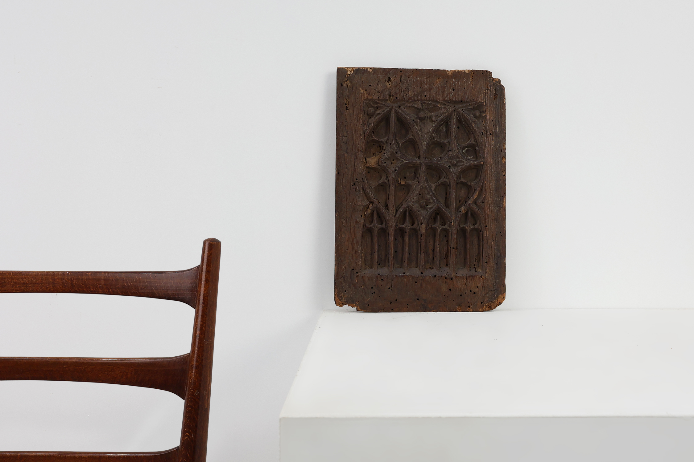 Late Gothic carved oak relief panel, France 15th centurythumbnail